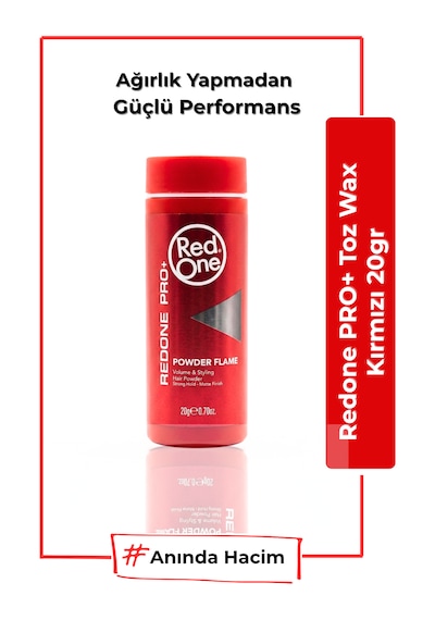 Redone Pro+ Toz Wax Kırmızı 20 Gr - Güçlü Hacim & Doğal Mat Görünüm