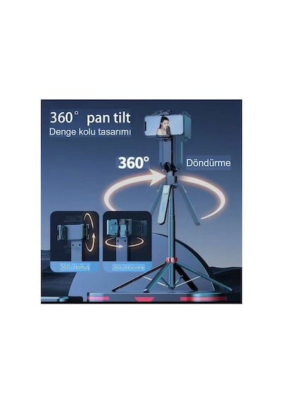 Q185 Akıllı Yüz Takip Özellikli Kameralı Kumandalı Canlı Yayın Selfi Çubuğu Gimbal Tripod 1.8m Otomatik Dönme Tripod Aı İzleme Çekim Q185 Akıllı Yüz Takip Özellikli Kameralı Kumandalı Canlı Yayın Selfi Çubuğu Gimbal Tripod 1.8m Otomatik Dönme Tripod Aı İzleme Çekim