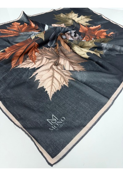 Mono Soft Pamuk Eşarp-06109 Siyah