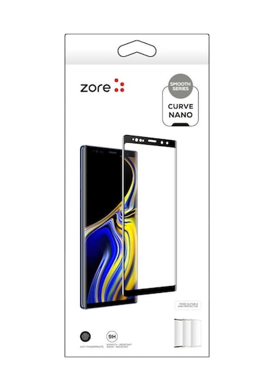 Apple Uyumlu   iPhone 8 Plus Zore 3D Short Curve Nano Ekran Koruyucu-Siya