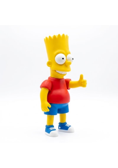Bart Simpson Figürü Sevimli Çizgi Film Karakteri Dekoratif Figür 3d Baskı Koleksiyon Masaüstü Süsü 0