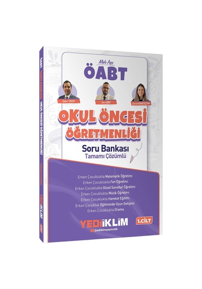 Yediiklim 2027 Öabt Meb-ags Okul Öncesi Öğretmenliği Soru Bankası Çözümlü 1. Cilt - Bülent Tanık, Can Köni