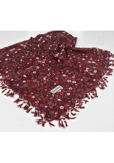 Eripek Sökme Boncuklu Tülbent 06569 Bordo
