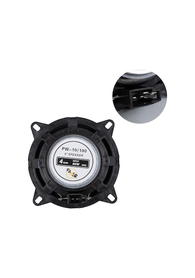 10 Cm Araç Hoparlörü 4 İnç 2 Yollu 80w Maksimum Güç 40w Rms Oto Hoparlörü Pw-10/100