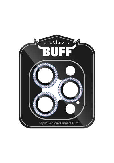 Buff Apple Uyumlu iPhone 14 Pro / 14 Pro Max Diamond Lens Koruyucu Açık Mavi