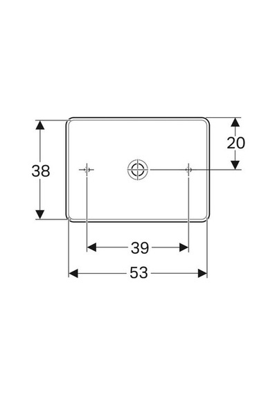 Geberit Variform Dikdörtgen Çanak Lavabo - 508 Yeşil