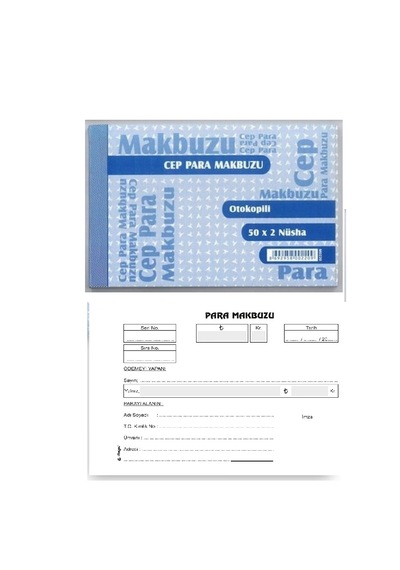 Armat Cep Para Makbuzu Otokopili 50x2 Nüsha 1 Adet