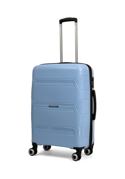 Reymond Luggage Lucas Polipropilen Kırılmaz Valiz, Orta Boy Bebe Mavisi