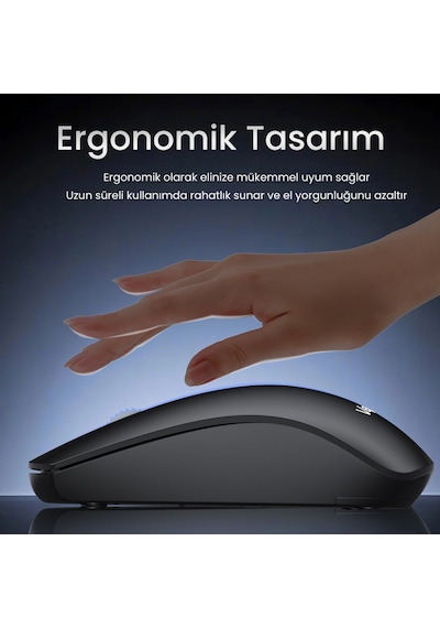 Veggieg G700 Kablosuz Mouse 2.4ghz Nano Usb Alıcı 3 Tuşlu Pilli Optik Mouse G700