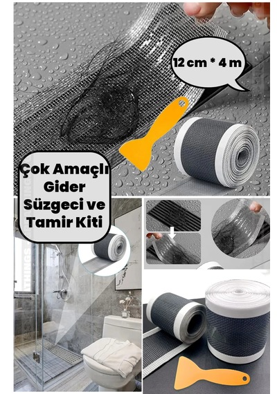 Gider Süzgeci, Saç Kılı Tutucu Ve Sineklik Tamir Kiti 12 Cm 4