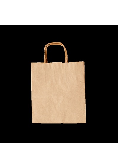 Kraft Renk Çanta Burgu Saplı 33x20x33 -25 Adetli