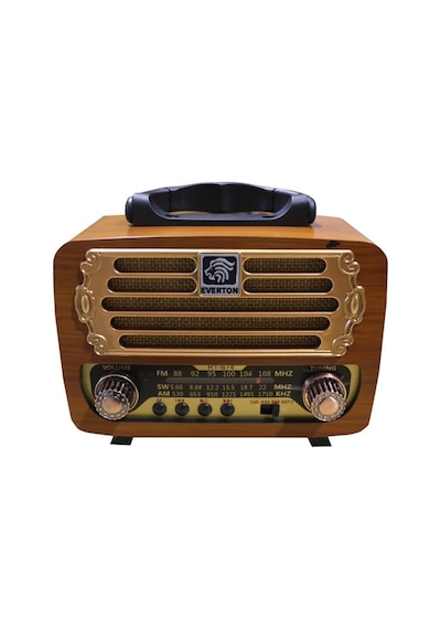 Everton Rt-674 Bluetooth-usb-sd-fm Şarjlı,solarlı Nostaljik Radyo
