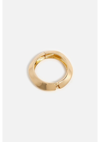 Metal Halka Bileklik Gold
