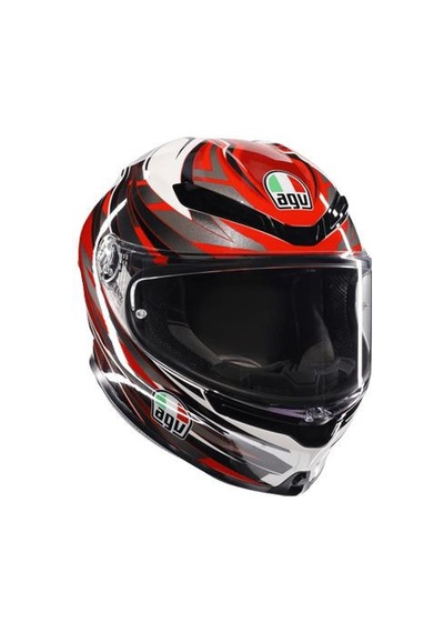 Agv Kask K6 S Reeval White Red Grey Kapalı Kask Renkli