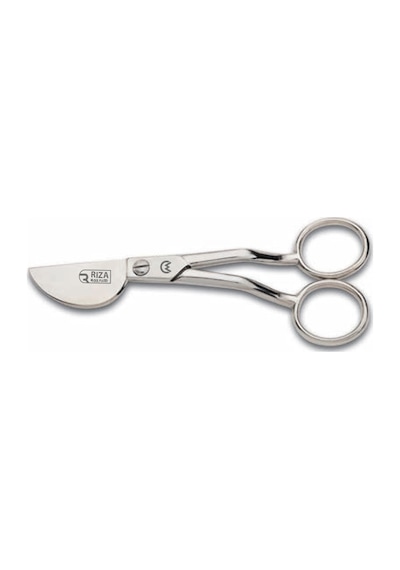 Rıza M-213 Dokumacı Ponpon Makası No: 6 İnç / 15,24 Cm - Nikel Kaplama