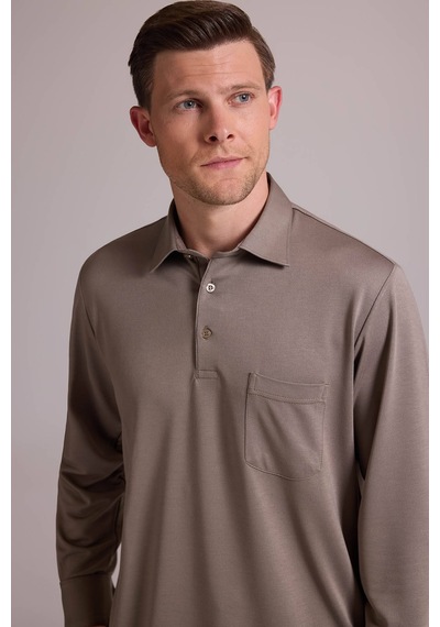 Ysf Erkek Yeşil Polo Yaka Sweatshirt