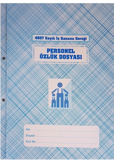 Kocaoluk 20'li Personel Özlük Dosyası 4857 Sayılı İş Kanunu Gereği