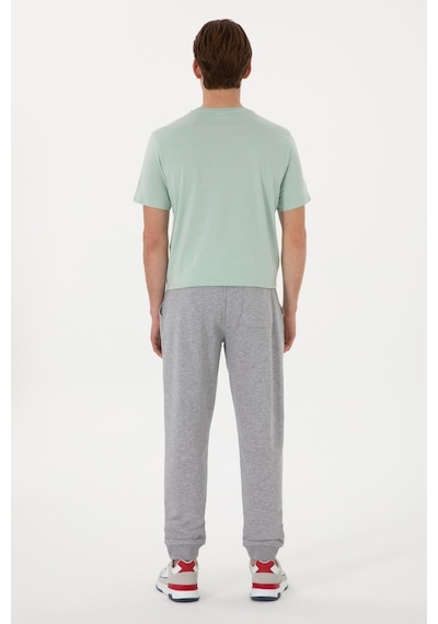 U.S. Polo Assn. Lastikli Bel Slim Fit Erkek Örme Pantolon Herold GRI MELANJ