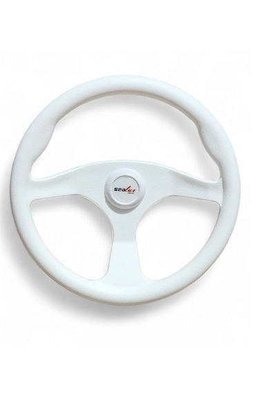 Sealux Marine Tekne Dümen Simidi Beyaz Çap 35cm