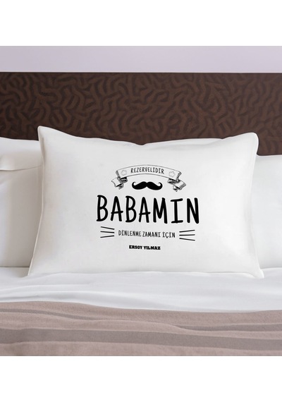 Bk Gift Kişiye Özel Baba Temalı Pamuklu Yastık Kılıfı-6 50x70cm, Babaya Hediye, Babalar Günü Hediyeleri Kobitmeyencom31343 Bk Gift