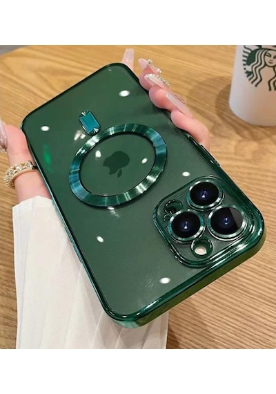 Apple Uyumlu iPhone 13 Pro Kilif Kamera Korumali Magsafe Parlak Luxury 563535422