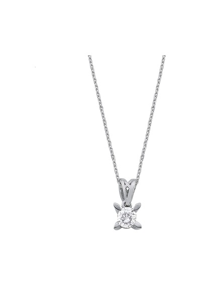 Pirnus Diamond Tektas Kolye 14 Ayar Altın Gramı : 1.66