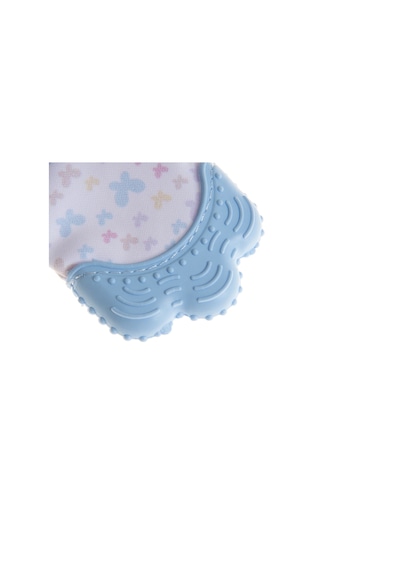 Babyjem Bebek Diş Kaşıyıcı Eldiveni Kelebek Mavi