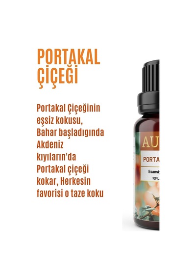 AURAN Portakal Çiçeği Esansiyel Uçucu Koku Yağı Buhurdanlık Yağı
