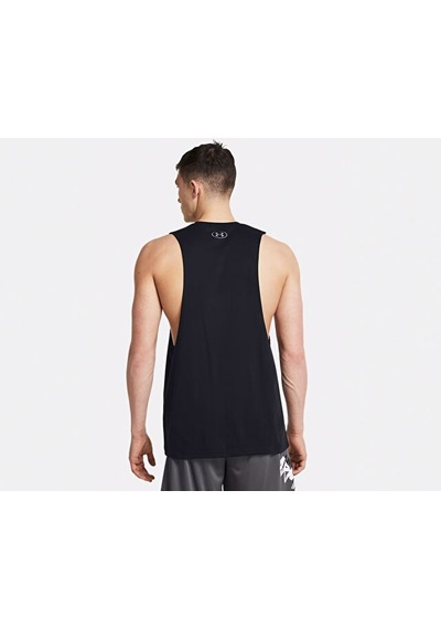 Under Armour Ua Left Chest Cut Off Tank Erkek Antrenman Atleti 1329286-001 Siyah