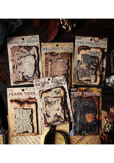 Vintage Tarzı Retro Scrapbook Kağıt Seti 28 Parça Genel