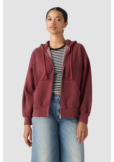 Levi's Kadın Vintage Oversize Fermuarlı Kapüşonlu Sweatshirt Cabernet Rengi Şardonlu Polar-24604 Kırmızı Levi's Kadın Vintage Oversize Fermuarlı Kapüşonlu Sweatshirt Cabernet Rengi Şardonlu Polar-24604 Kırmızı