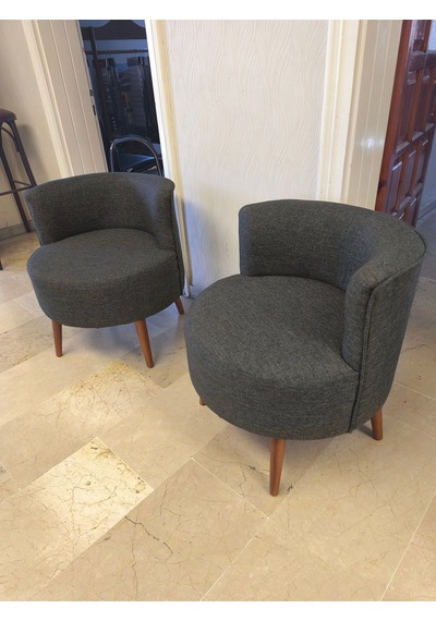 Azra Mobilya Sydney Çay Seti Koltuk Takımı Keten Kumaş 2+1+1 Ceviz Ayak Modern Salon & Ofis Takımı Füme Koyu Gri Azra Mobilya Sydney Çay Seti Koltuk Takımı Keten Kumaş 2+1+1 Ceviz Ayak Modern Salon & Ofis Takımı Füme Koyu Gri