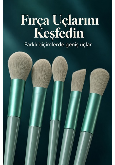 Profesyonel Kullanıma Uygun 13 Parça Makyaj Fırçası Takımı Fiber Kıllı 06814147