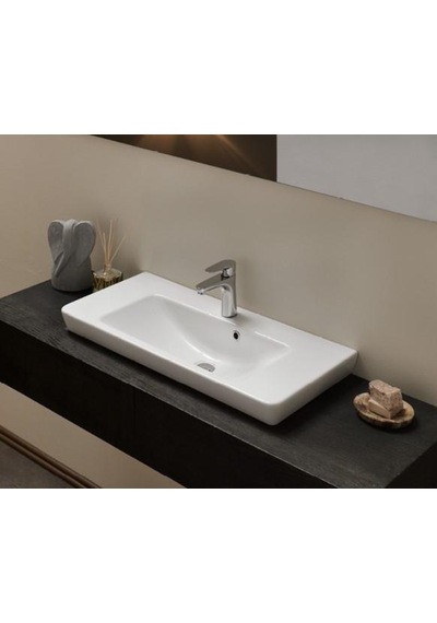Turkuaz Seramik Cerastyle Porto 85 x 38 CM Etajer Lavabo