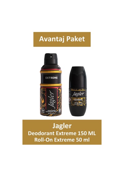 Jagler Extreme Erkek Deodorant 150 Ml + Jagler Roll-on Extreme Erkek 50 Ml