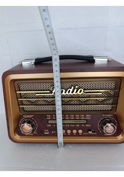 Bluetooth Hoparlör Fm Radyo Usb Tf Aux Ses Bombası Müzik Çalar Mp3 Çalar - Kırmızı- Tek Ebat