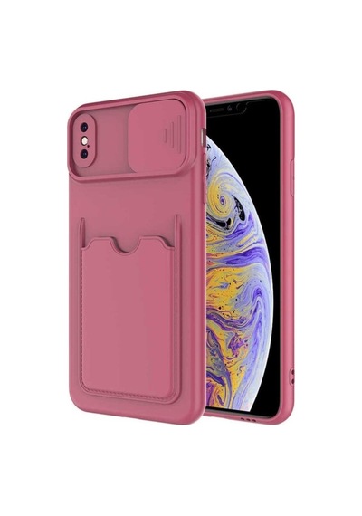 Apple Uyumlu iPhone Xs Max 6.5 Kılıf Zore Kartix Kapak Koyu Mor