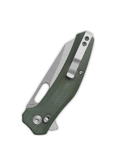 Qsp Emu Yeşil Mikarta Sap Glyde Lock 14c28n Çelik Kamp Çakı Qs164-b1 Kum