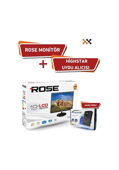 Rose 19" 49 Ekran 12v Full Hd Karavan - Tekne - Yat Lcd Monitör Tv Ve Highstar Dahili Wifili Uydu Al