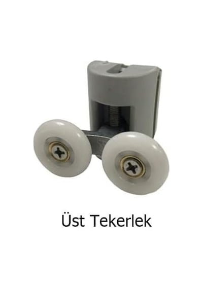 Duşakabin Tekerleği 4 Lü Set Gri Teker Çapı 22 Mm Cam Kabinler İçin