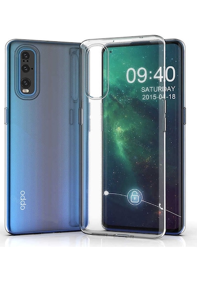 Oppo Reno 3 Pro 5G Kılıf Şeffaf Silikon Hibrit Case Renksiz