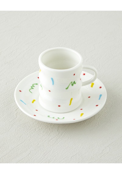 English Home Confella New Bone China 4 Parça 2 Kişilik Kahve Fincan Takımı 100 Ml Renkli Çok Renkli