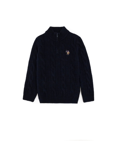 U.S. Polo Assn. Erkek Çocuk Yarım Fermuarlı Lacivert Kazak 50297422-VR033 U.S. Polo Assn. Erkek Çocuk Yarım Fermuarlı Lacivert Kazak 50297422-VR033