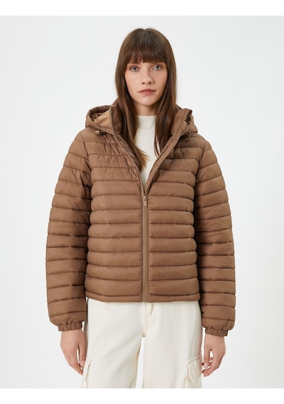 Koton Kısa Şişme Mont Kapüşonlu Fermuarlı Kolları Lastikli Vizon 4wak20127ew 4WAK20127EW565 Vizon Koton Kısa Şişme Mont Kapüşonlu Fermuarlı Kolları Lastikli Vizon 4wak20127ew 4WAK20127EW565 Vizon