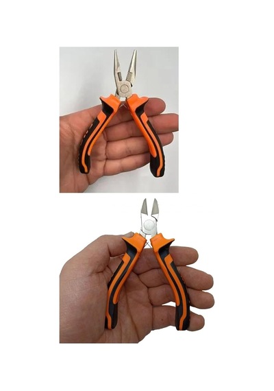 Mini Garga Burun Mini Yan Keski Pense 6 Li Saatci Tornavida Seti Kargaburun Düz Yıldız Tornavida