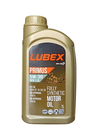 Lubex Primus Mv-La 5W-30 Tam Sentetik Motor Yağı 12 x 1 L
