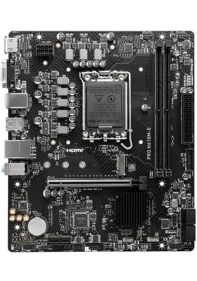 Msı Pro H610m-e Ddr5 5600mhz 1xvga 1xhdmı 1xm.2 Usb 3.2 Matx 1700p 12. / 13. Ve 14. Nesil İşlemci Uyumlu