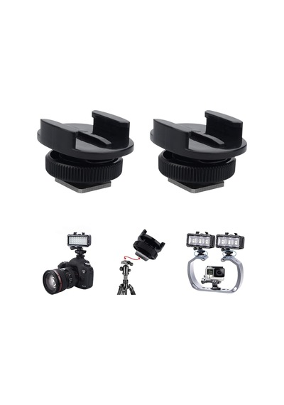 Lexroo Slr Kamera Gopro Kamera Işık Ve Diğer Aksiyon Kameraları İçin Montaj Işık Adaptörü Soğuk Standart