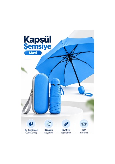 Kapsul Şemsiye Mavi