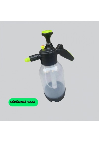 2 Litre Manuel Basınçlı Köpük Püskürtücü Ayarlanabilir Nozullu Yıkama Şişesi